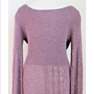 Anthropologie knitted and knotted Alpaca dress L